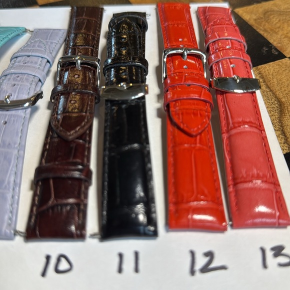 Genuine Leather Croc Watch Band Strap 18mm - Picture 6 of 9